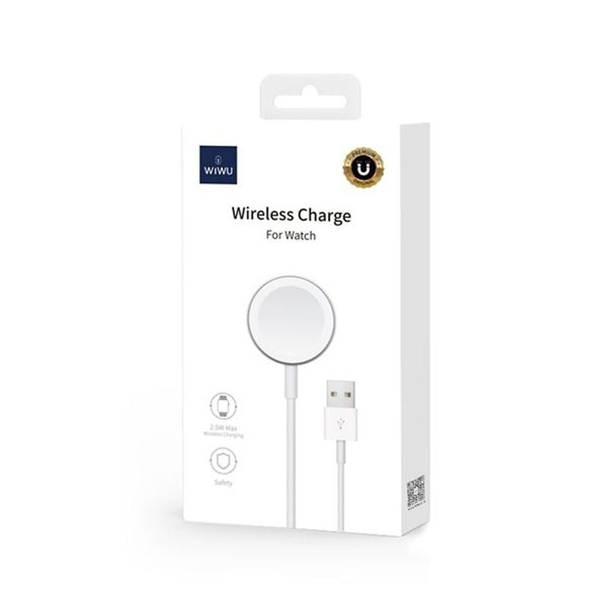 Dock sạc không dây hít nam châm hỗ trợ sạc nhanh 2.5W hiệu Wiwu M7 dành cho Apple Watch series 1 / 2 / 3 / 4 / 5 / 6 / 7 / 8 / SE (chuẩn MFi, sạc được tất cả phiên bản Apple Watch, chip sạc thông minh) - hàng nhập khẩu