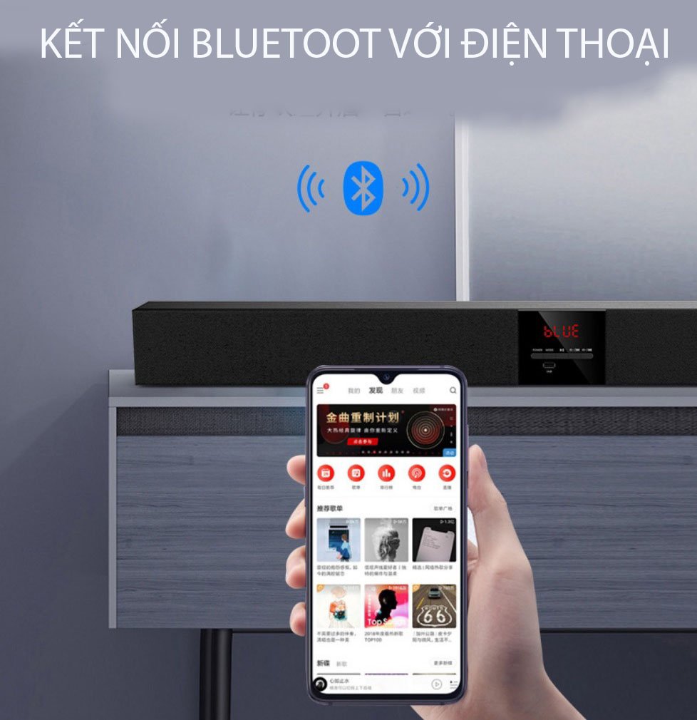 loa thanh âm thanh nổi 3D smart tivi Amoi L04 ( Có phíc cắm đa năng ) ( hàng nhập khẩu )