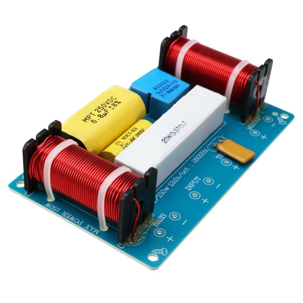 120W 3-Way 3-Unit Audio Speaker Crossover Frequency Divider Stage For 8inch