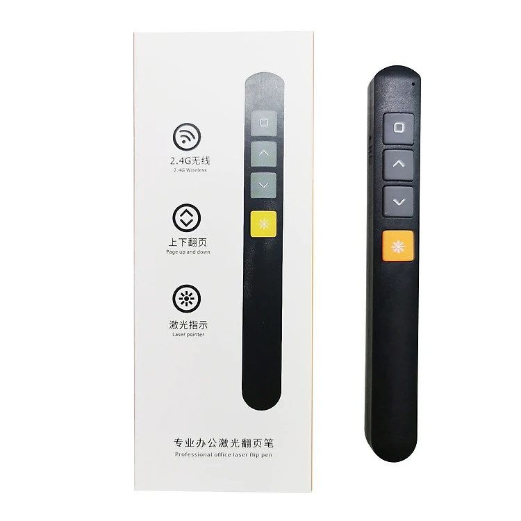 Bút Laser, Bút Trình Chiếu Điều Khiển Từ Xa Có Đầu USB Kết Nối Với Máy Tính - Hàng chính hãng