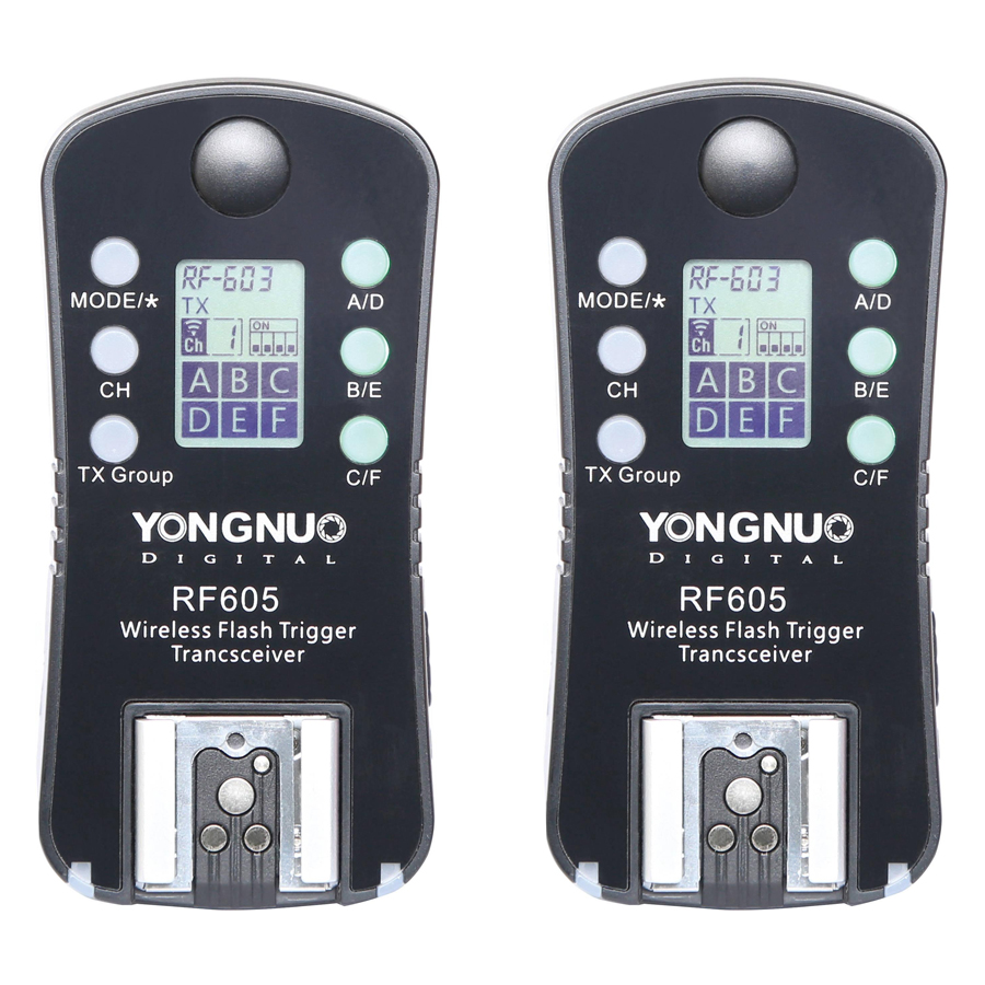 Bộ Kích Đèn Trigger Yongnuo 605 LCD Digital - Hàng Nhập Khẩu