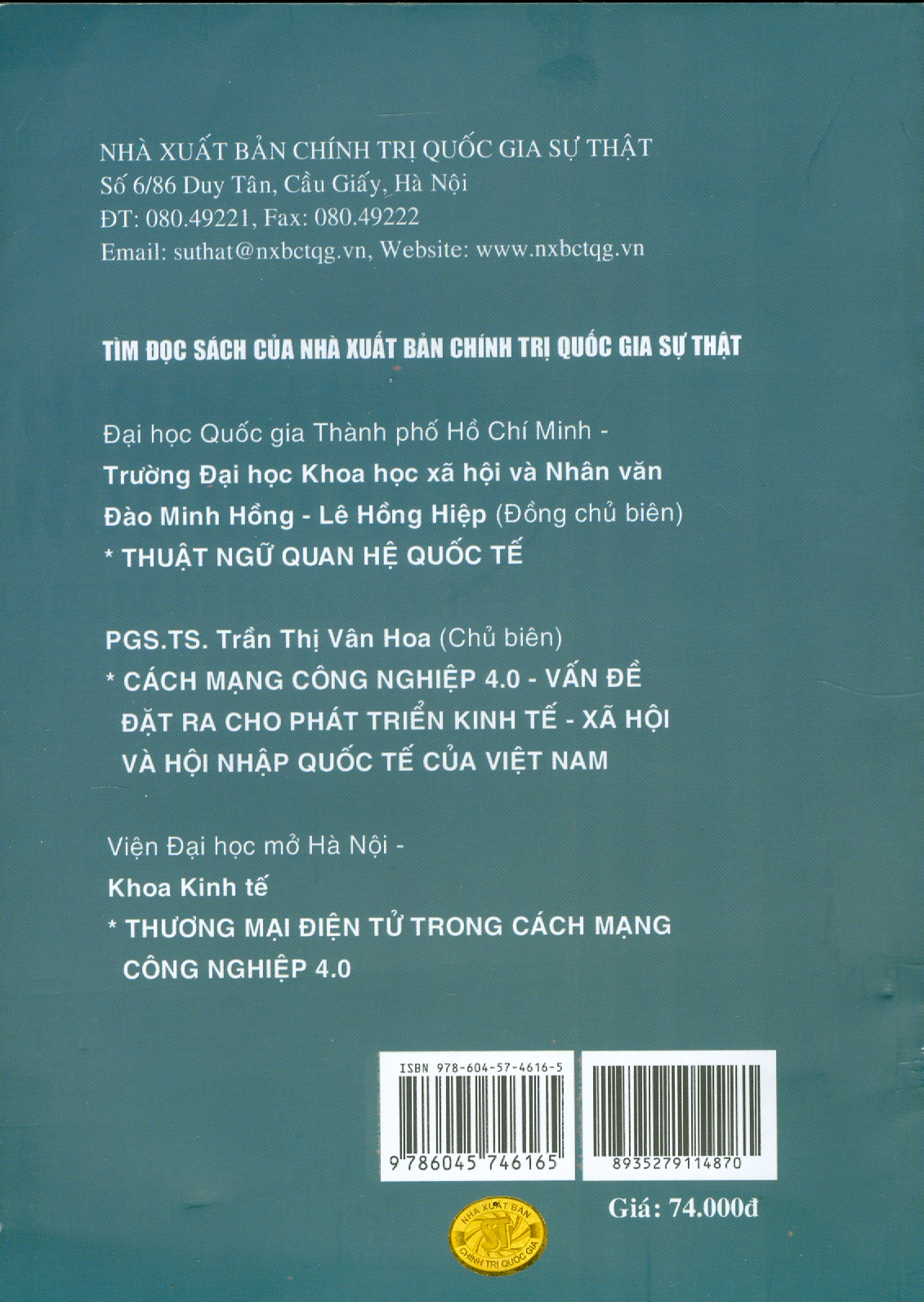 Sách Chính Sách An Ninh Mạng Trong Quan Hệ Quốc Tế Hiện Nay Và Đối Sách Của Việt Nam