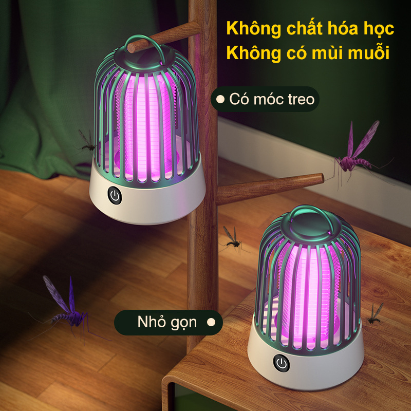 đèn bắt muỗi lồng chim hiệu quả và an toàn - K1369