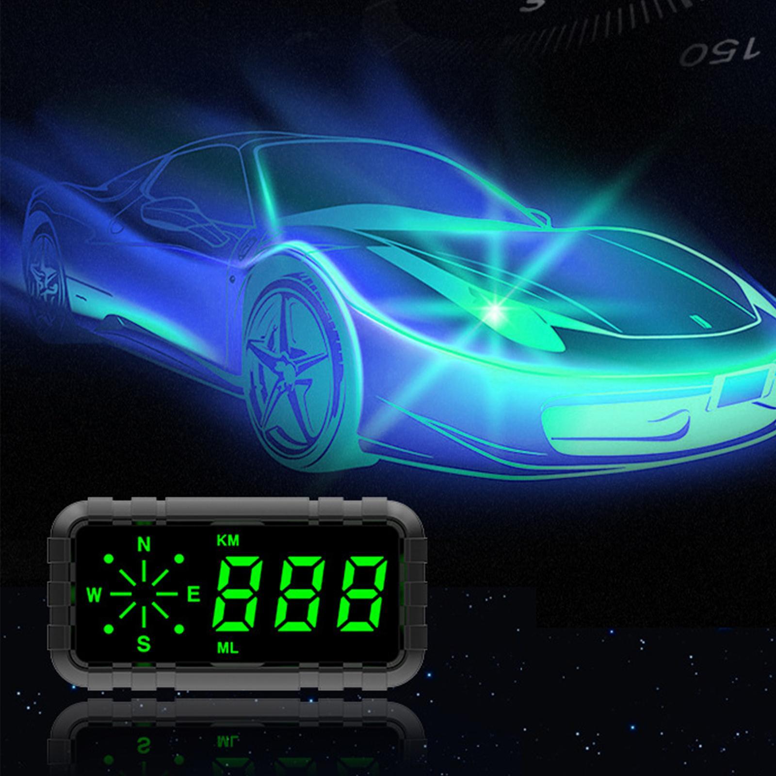 Speed Odometer Mileage HUD Head up for All Cars Truck Motorcycle C3010 Digital Speed Alarm Digital Head up Display Speedometer Speed Warning
