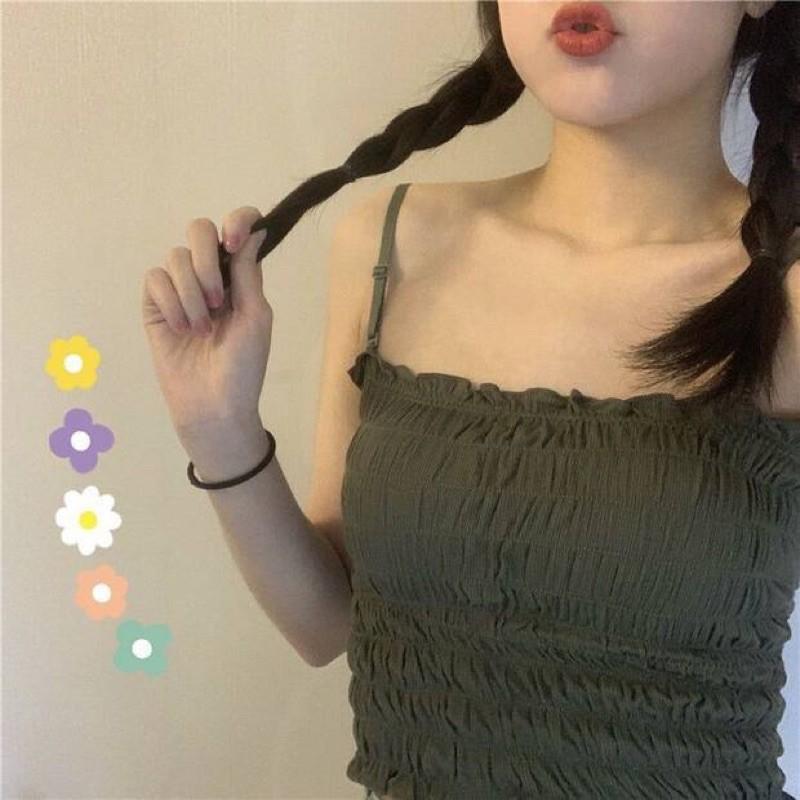 Áo 2 dây, áo quây chun ngực
