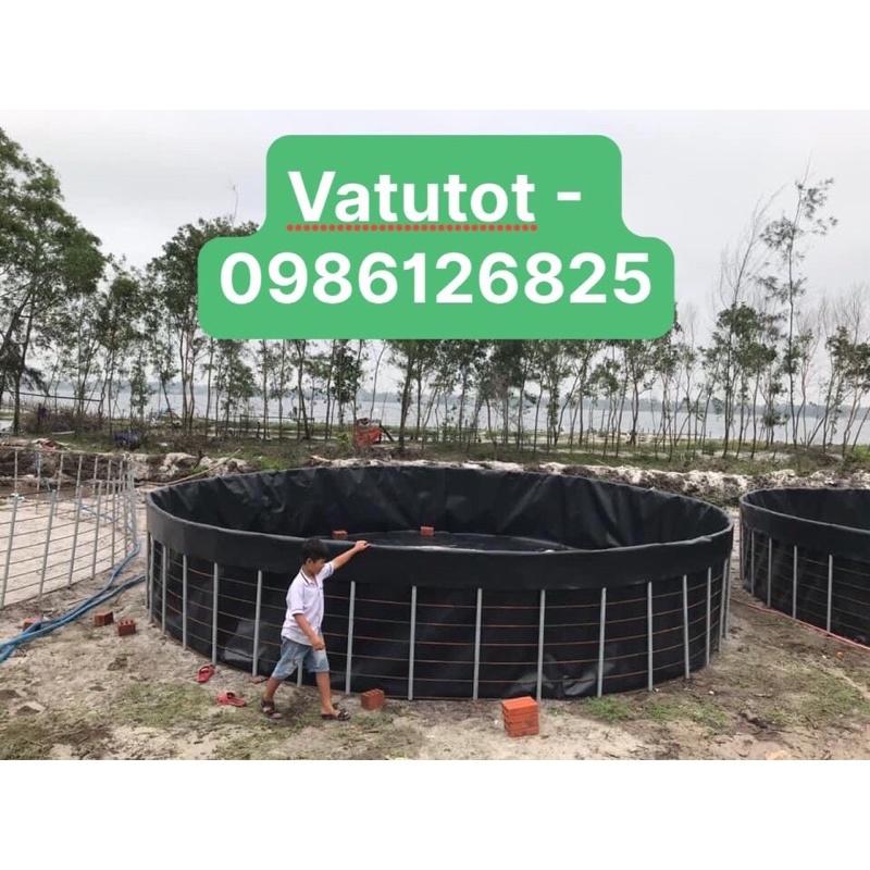 BỂ BẠT TRÒN NUÔI CÁ, TÔM, BỒN BẠT NUÔI CÁ KOI ĐK: 3mx1.2m