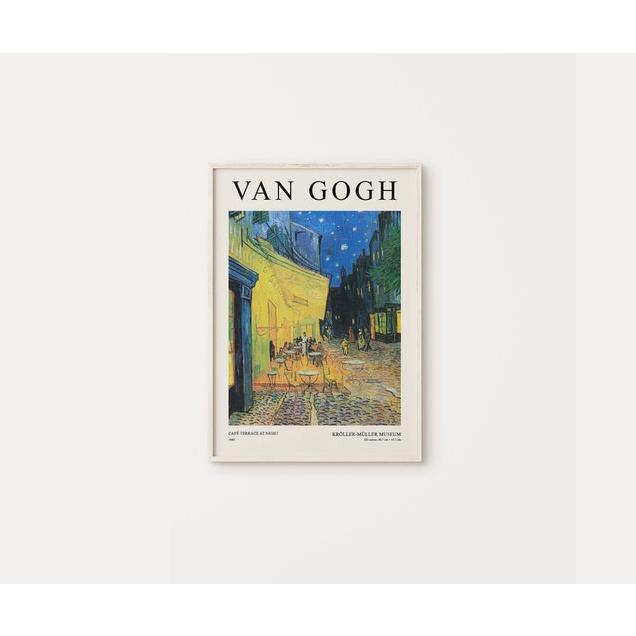 Tranh Treo Tường chủ đề Van Gogh, tranh canvas cao cấp, tặng kèm đinh treo tranh - TIỆM TRANH 91
