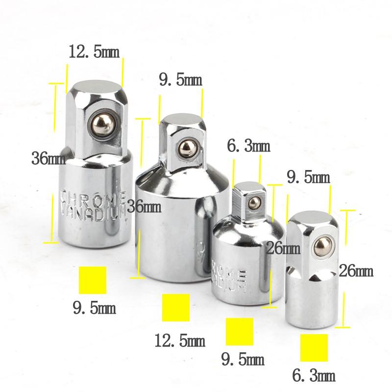 Bộ 4 đầu chuyển đổi mũi khoan 1/2" sang 3/8" sang 1/4"