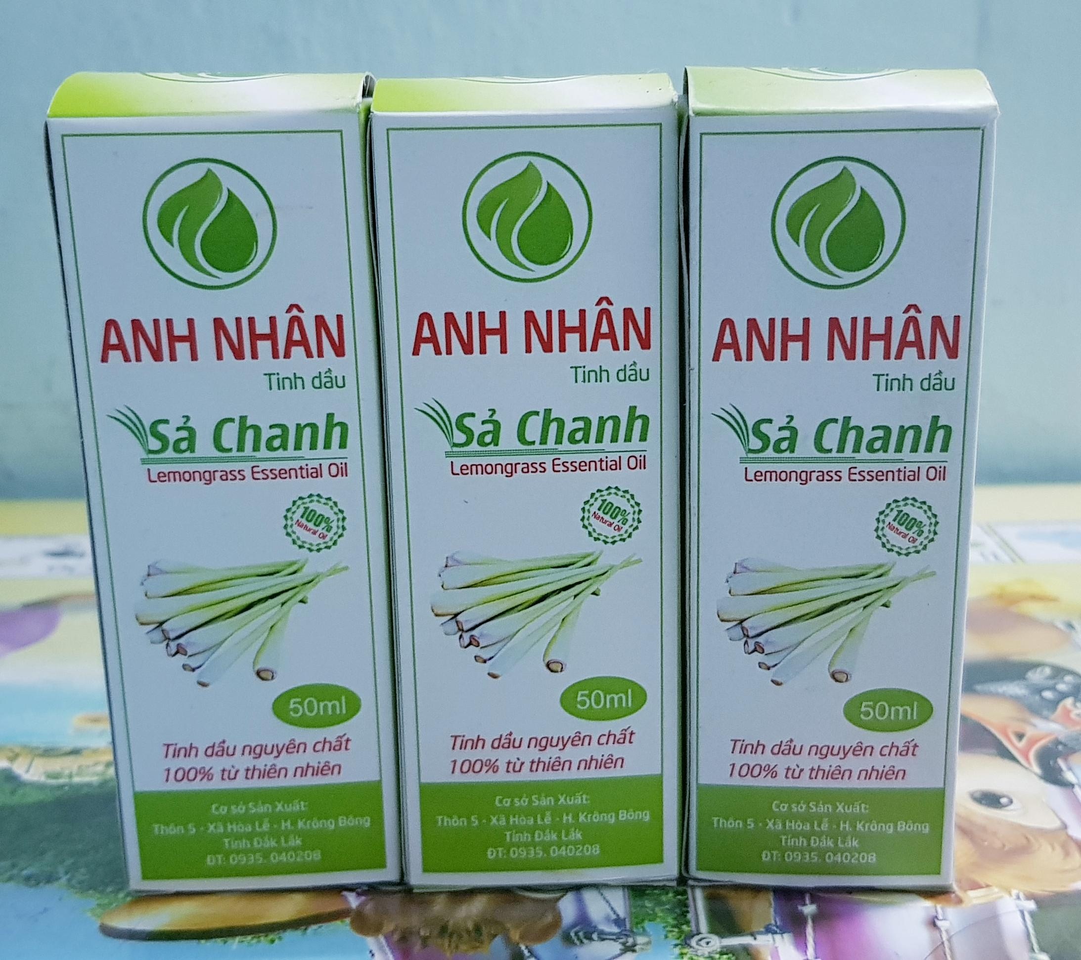 Combo 03 chai Tinh dầu sả Anh Nhân