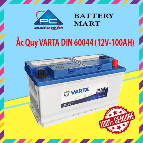 Bình Ắc Quy 12V-100AH, Ắc Quy VARTA DIN 60044