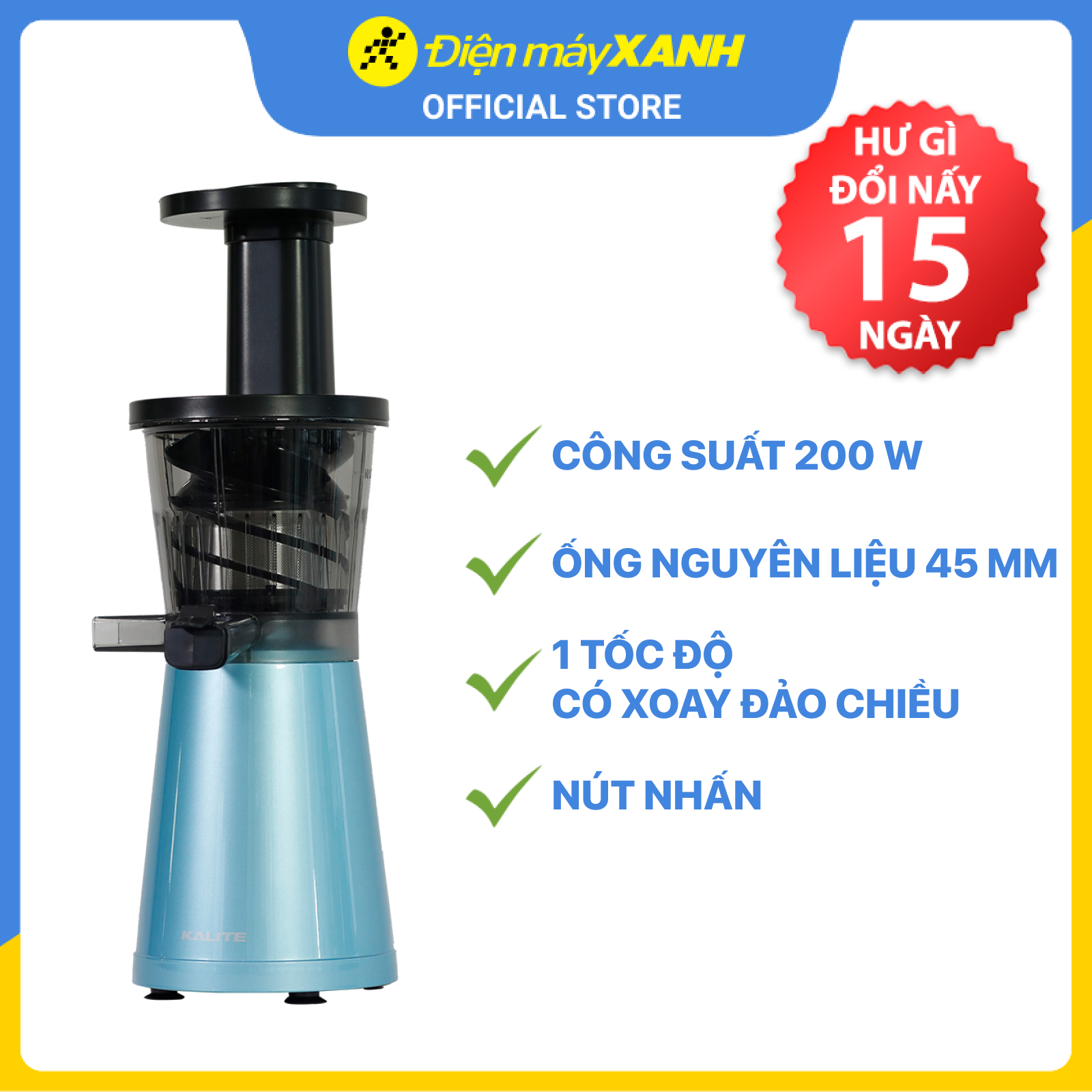 Máy ép chậm Kalite KL-530 - Hàng chính hãng