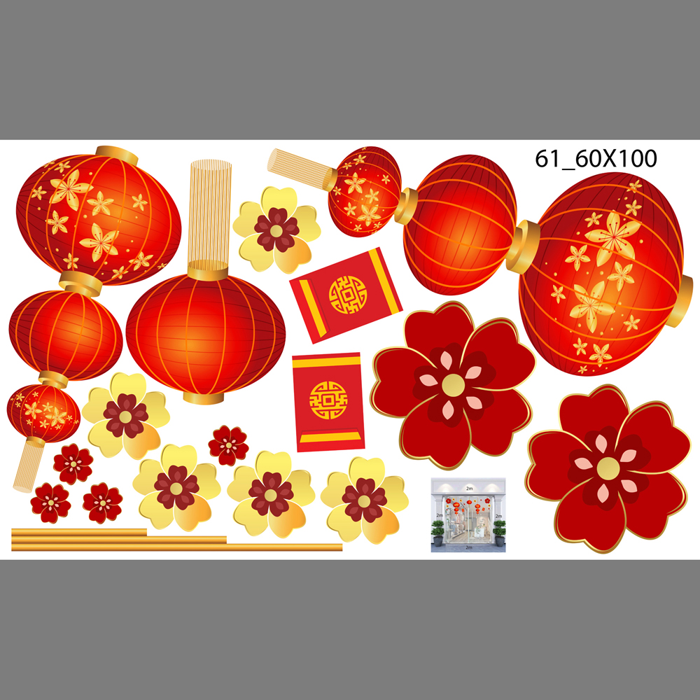 Decal trang trí tết xuân 2020 số 61