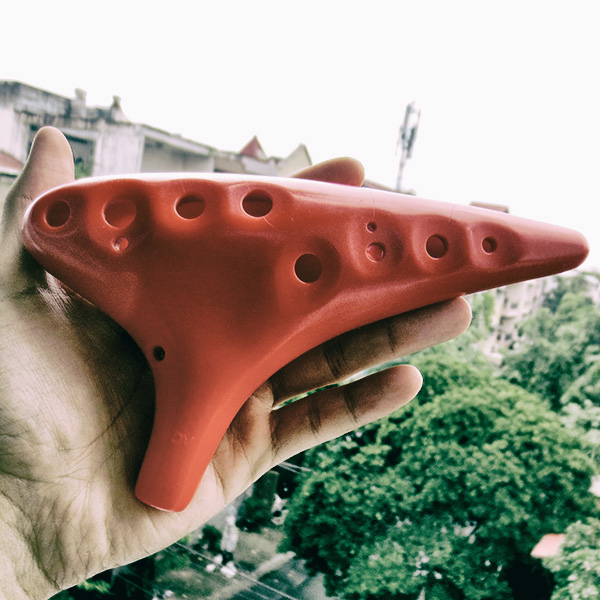 Sáo Đất Ocarina Nhựa 12 Lỗ Không Lo Rơi Vỡ Chuẩn AC