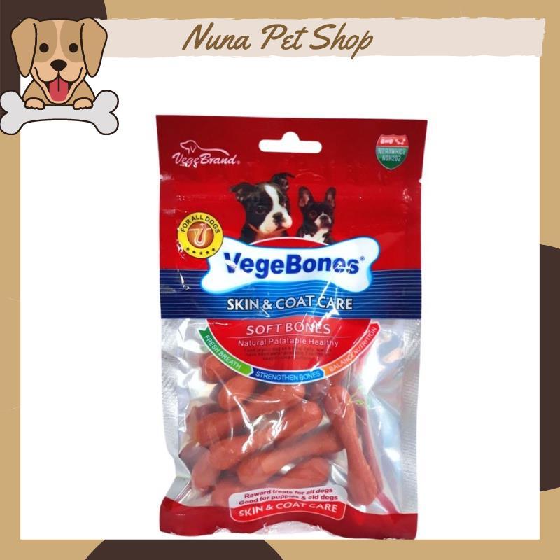 Xương gặm làm sạch răng, mượt lông, bổ sung canxi cho chó Vegebones (Gói 60g)