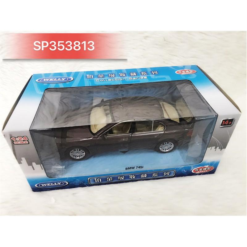 Xe MH WELLY BMW745I 1:24 (Đỏ), 22446R (Hộp) - SP353813