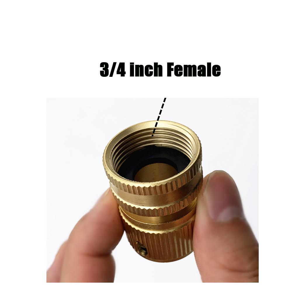 Durable 3/4Inch Inner thread Solid Brass Quick Water Female Hose Connectors
