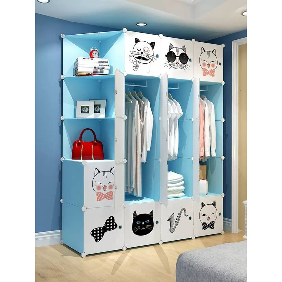 Tủ nhựa lắp ghép 20 ô đáng yêu