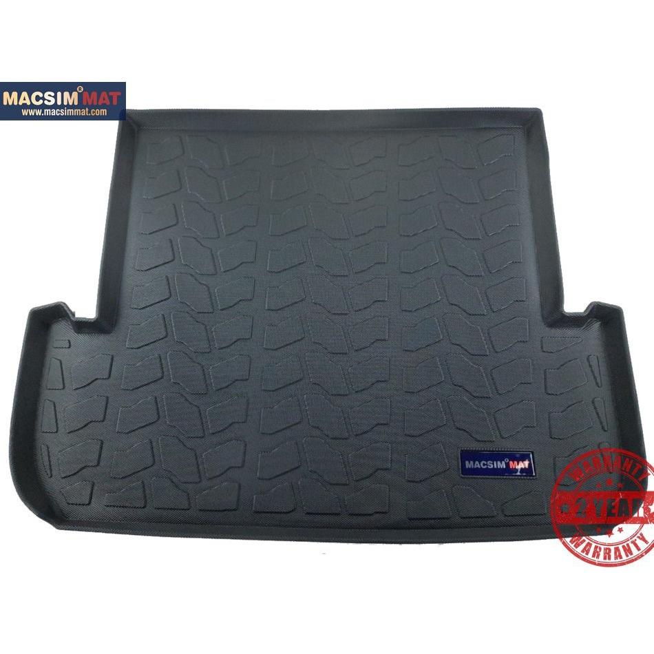 Thảm lót cốp xe ô tô Mitsubishi Pajero 2011-2016 nhãn hiệu Macsim chất liệu TPV cao cấp màu đen