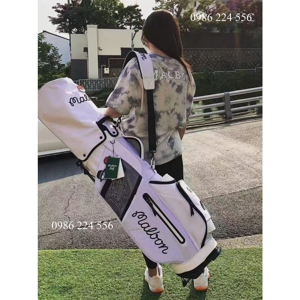 Túi đựng gậy golf bag Malbon có chân chống vải dù chống nước 5 ngăn đựng 14 - 16 gậy - TG019