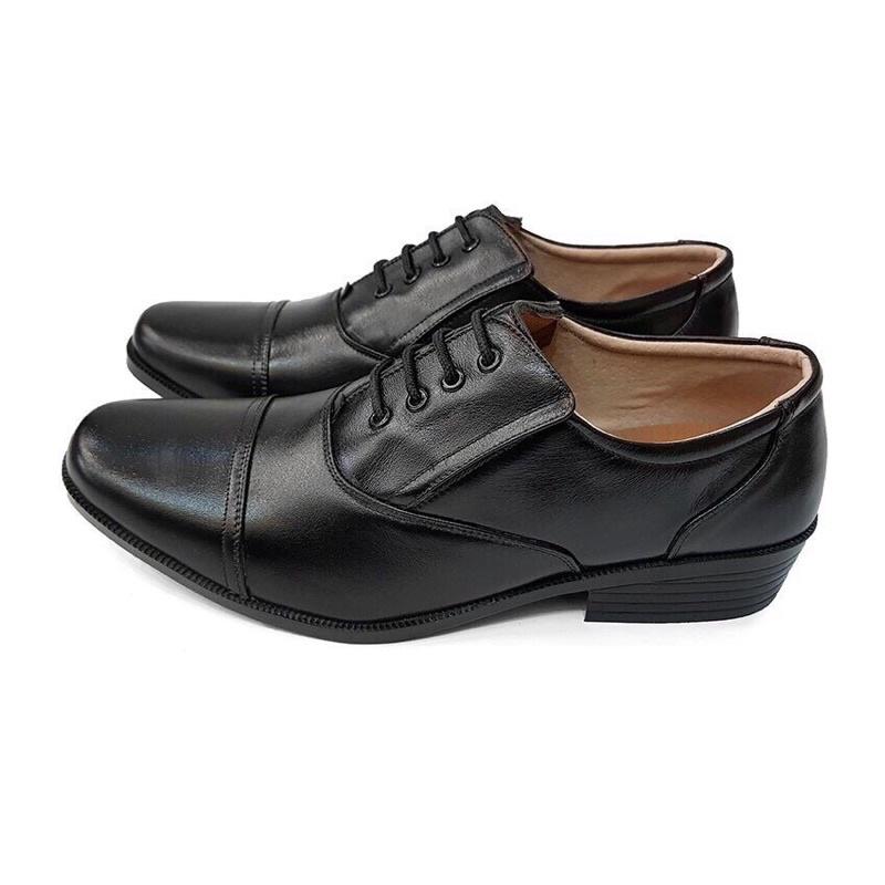 Giày Tây nam kiểu dáng bộ đội,công an,mũi tròn,đế khâu chắc chắn