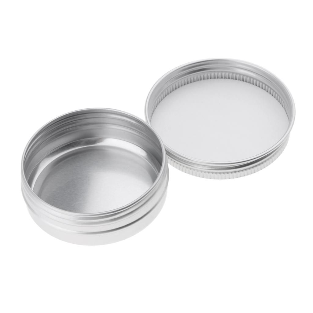 30pc/set Cosmetic Empty Jar Pot Cream Lip Balm Box Lotion Container Tin Case