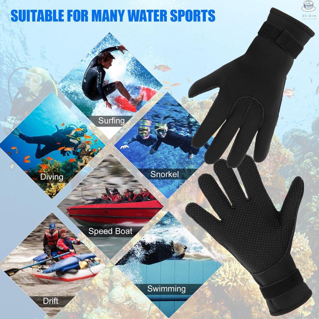 3mm Neoprene Diving Gloves Women Men Anti-slip Snorkeling Gloves for Snorkeling Swimming Surfing Sailing Kayaking