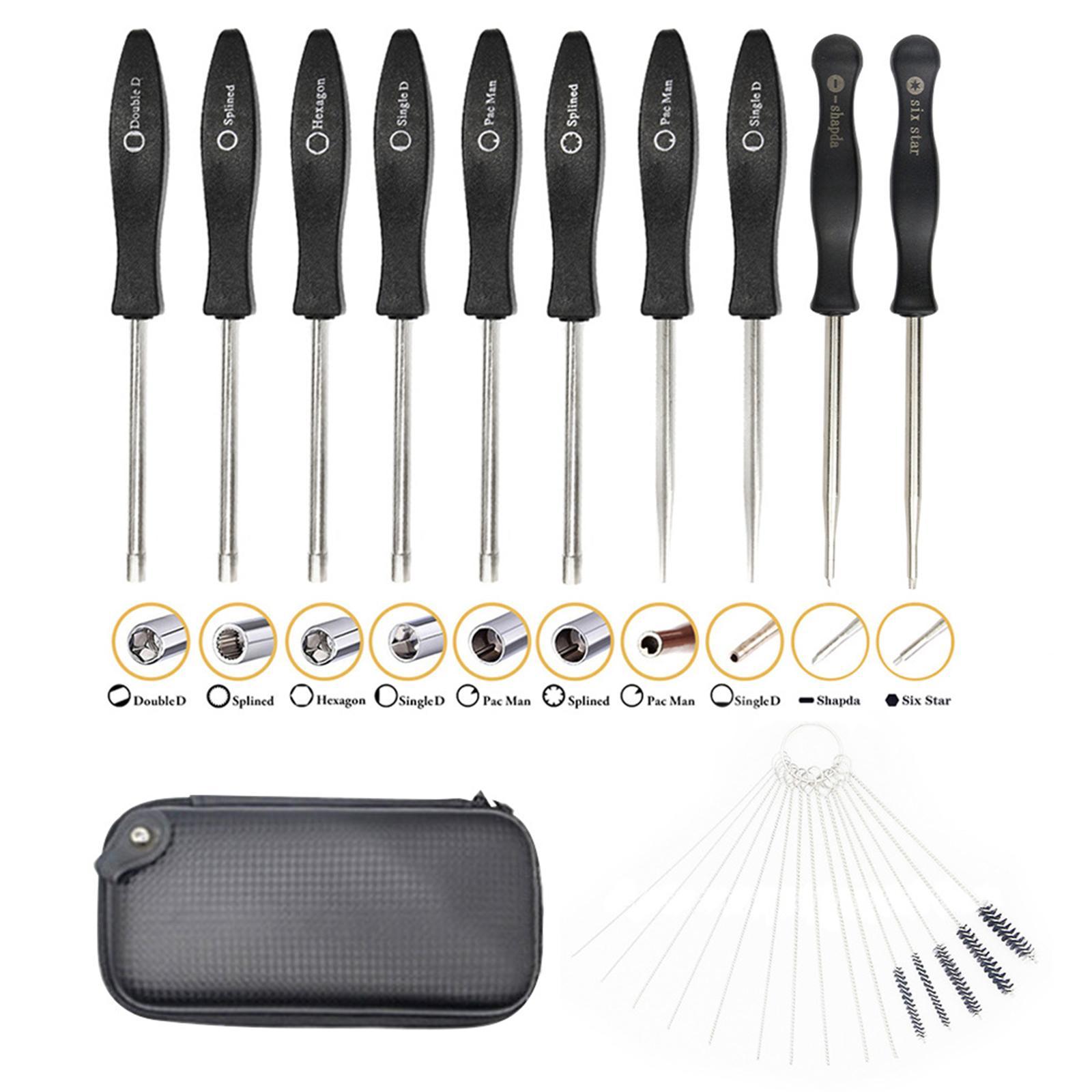 10 Pieces Carburetor Screwdriver Set with Clean Brush for Trimmer