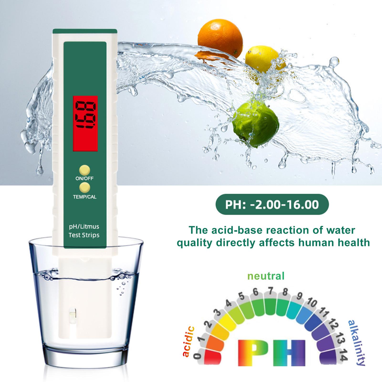 Digital PH Meter PH Tester Water Quality Tester Temperature Function