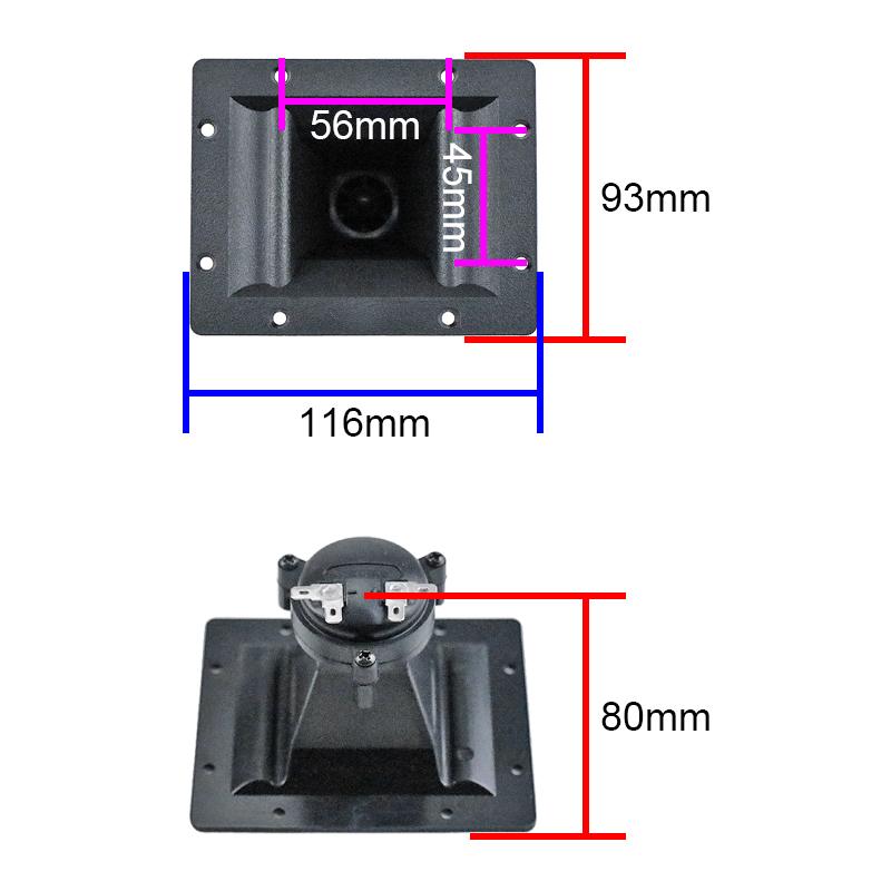 Ghxamp Cho Malaysia Nhà Nuốt Chim Âm Thanh Sừng Gốm Áp Điện Tweeter 116X93MM 2 Chiếc