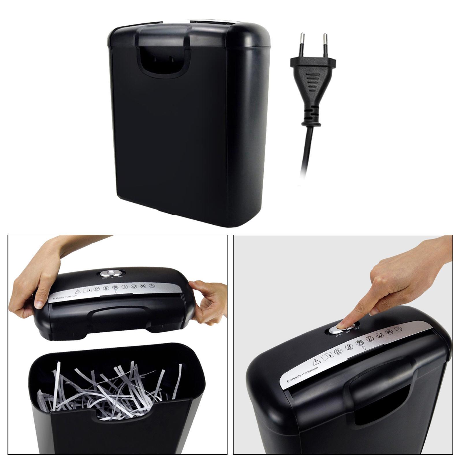 6-Sheet Paper Shredder Paper Mini Silent A4 Office Shredder 10L Capacity