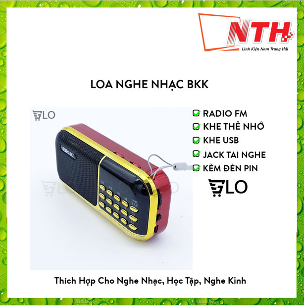 LOA PHÁP , LOA THẺ BKK - K39 PIN KHỦNG - ĐÈN PIN CỰC SÁNG ( TẶNG KÈM 3 PIN HHTC ) -NTH