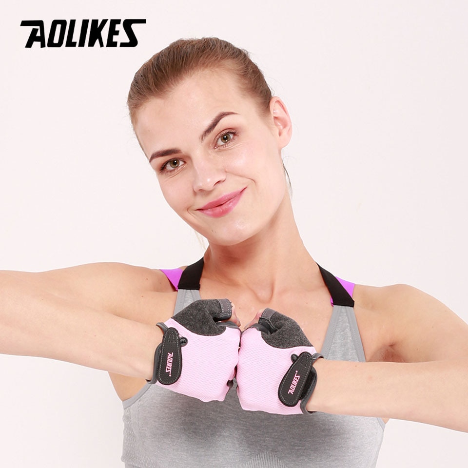 Găng tay tập Gym Nam Nữ AOLIKES A-112 Fitness Breathable Gloves