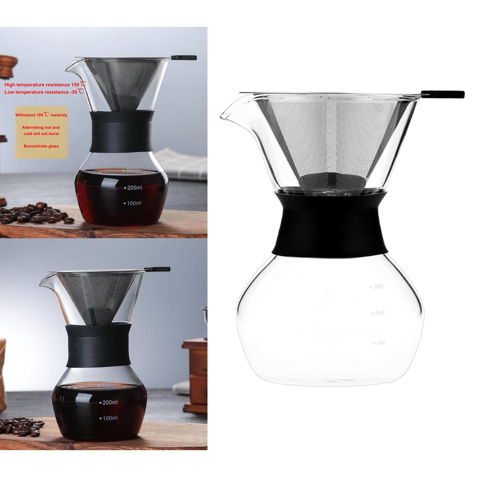 Kitchen Pour Over Coffee Maker Glass Coffee Pot Coffee Drip Kettle