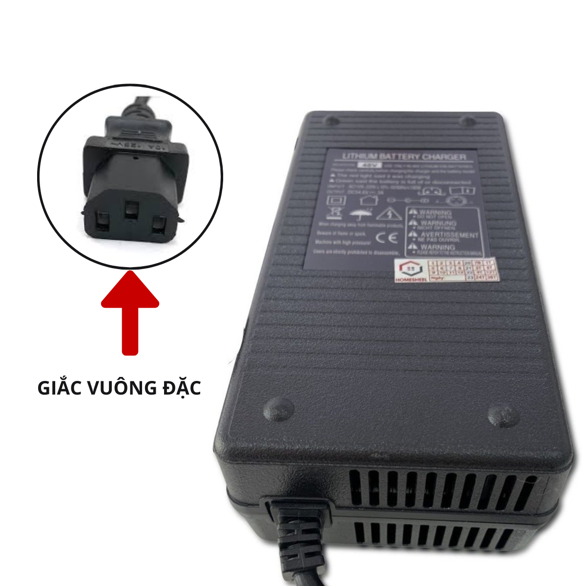 Sạc Xe Điện 48v, Adapter 48v Homesheel DC48