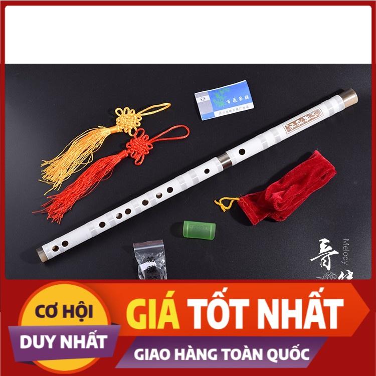 Free Ship Sáo dizi bạch mã khớp inox Cao Cấp