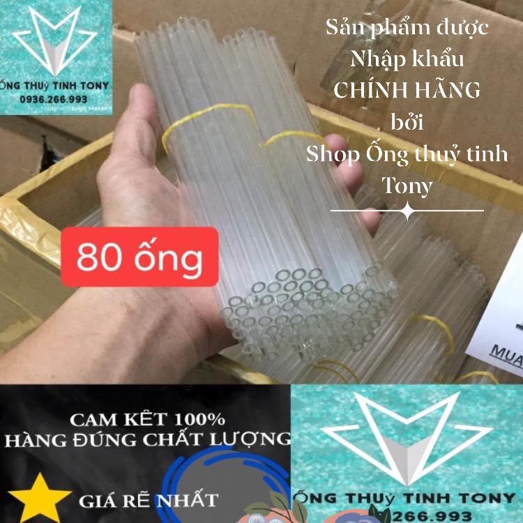 80 ống thuỷ tinh trắng