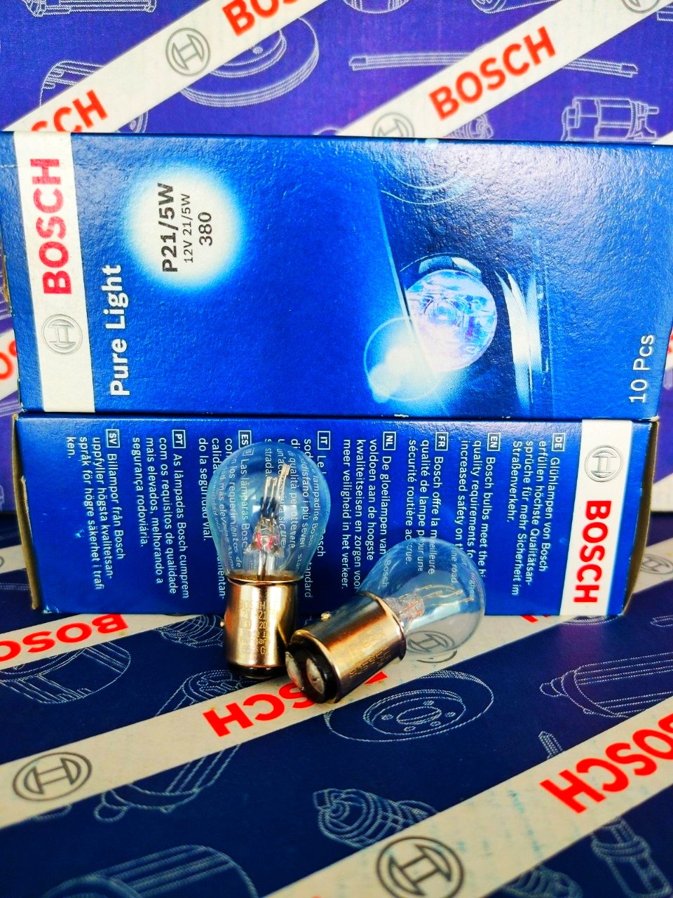 Bóng Đèn Hậu/Xi Nhan Bosch P21/5W 12V 2 Tim