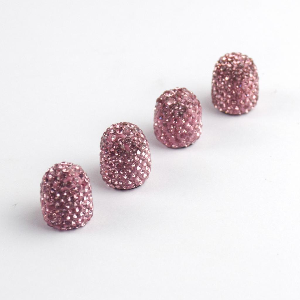 Bling Pink Valve Caps & Motorcycle