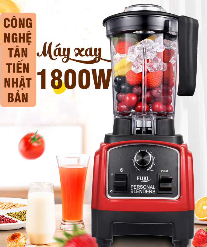 Máy xay sinh tố công nghiệp Fuki FK-1800 (1800W) – Hàng chính hãng