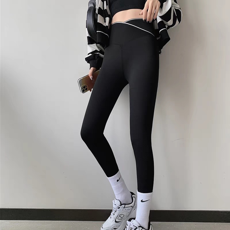 Quần Legging nữ THIẾT KẾ CẠP CHÉO giúp gen bụng, tạo eo thon chipxinhxk