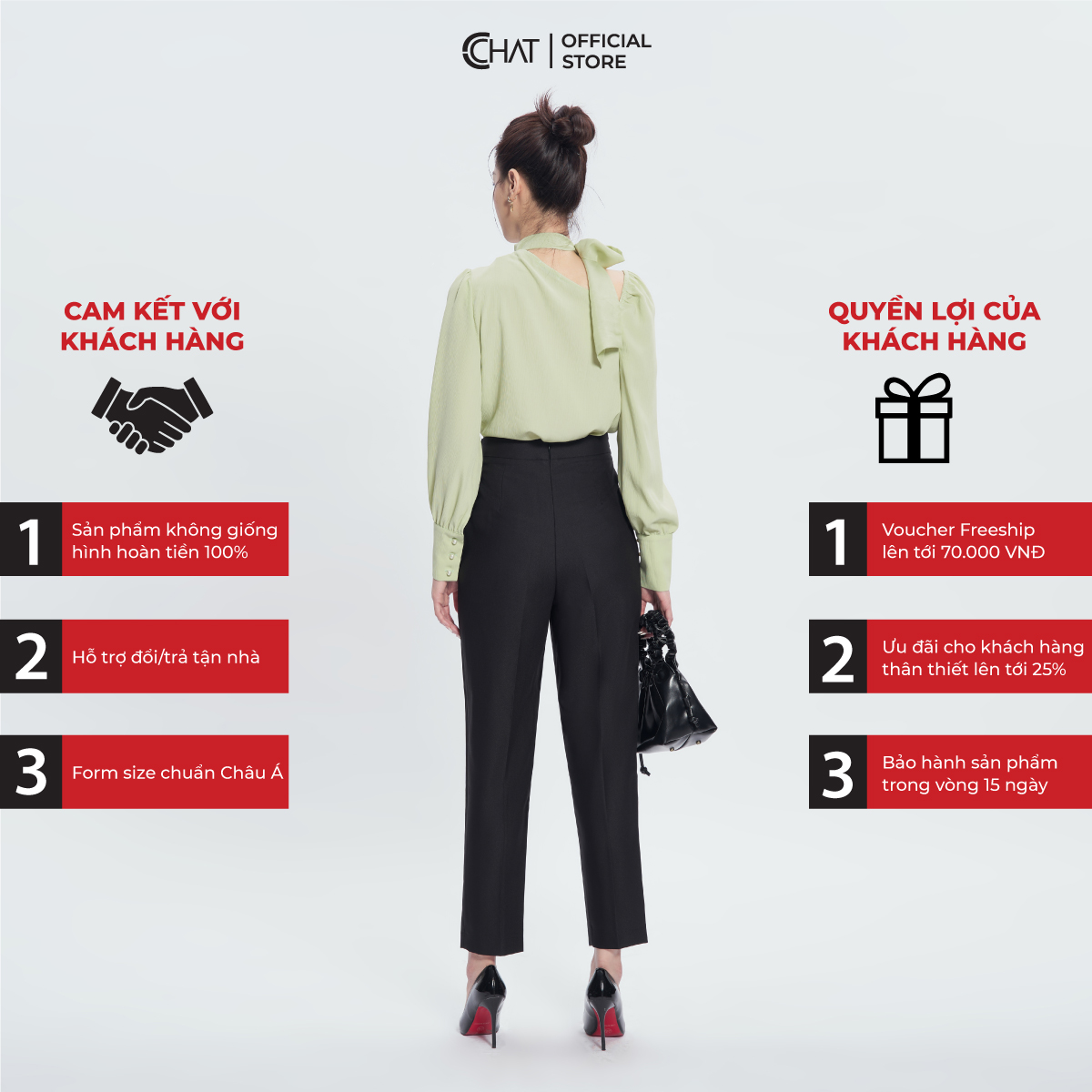 Quần Baggy Nữ Bấu Ly Cạp Trước Chất Tuytsi Cao Cấp 13QDS2006BT