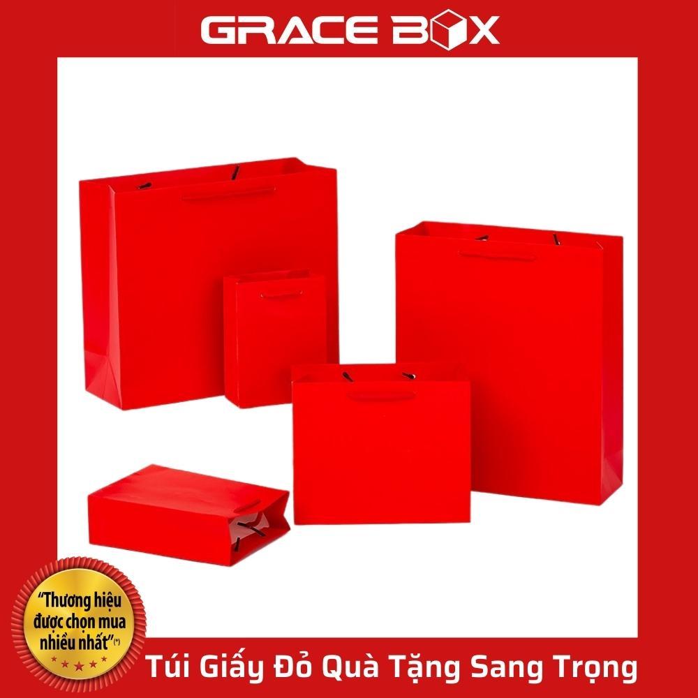 Túi Giấy Đỏ Quà Tặng Sang Trọng Dành Cho Các Dịp Lễ Tết - Siêu Thị Bao Bì Grace Box