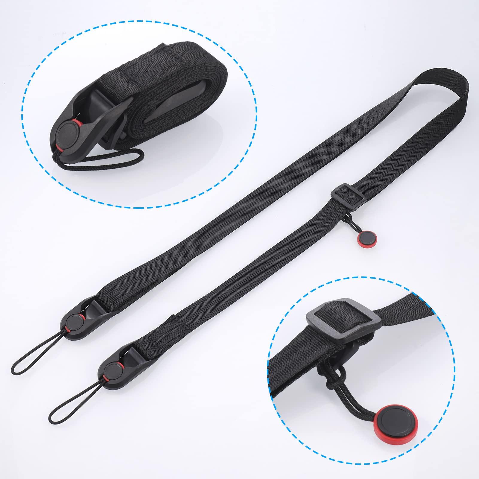 Máy quay toàn dây với kẹp siêu thanh, máy quay an toàn an toàn, dây lưng điều chỉnh, máy quay quay an toàn nhanh, dây Nikon Canon Fujiphim DSLR