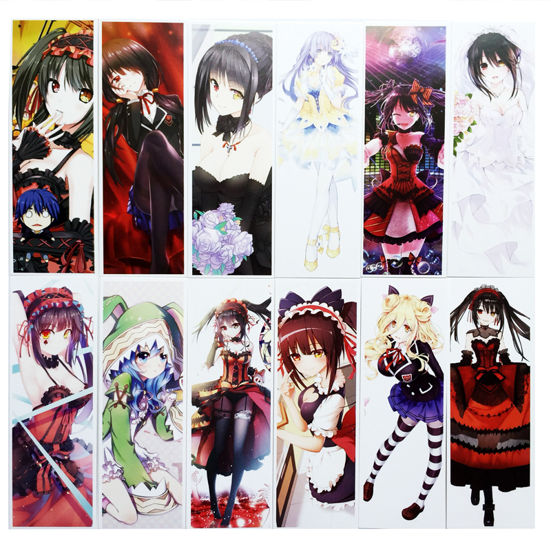 Bộ 36 Thẻ Đánh Dấu Trang Sách Bookmark Anime Date A Live - Cuộc Hẹn Sống Còn