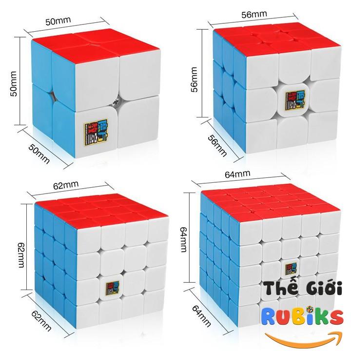 Hộp 4 Rubik MoYu MFJS MeiLong 2x2 3x3 4x4 5x5 Gift Box WCA Cube