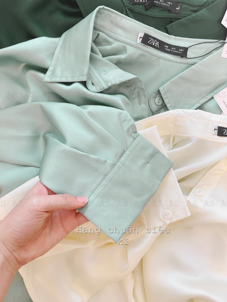 SƠ MI LỤA CỔ ĐỨC VẠT TRÒN ZR SUÔNG 3 MẦU