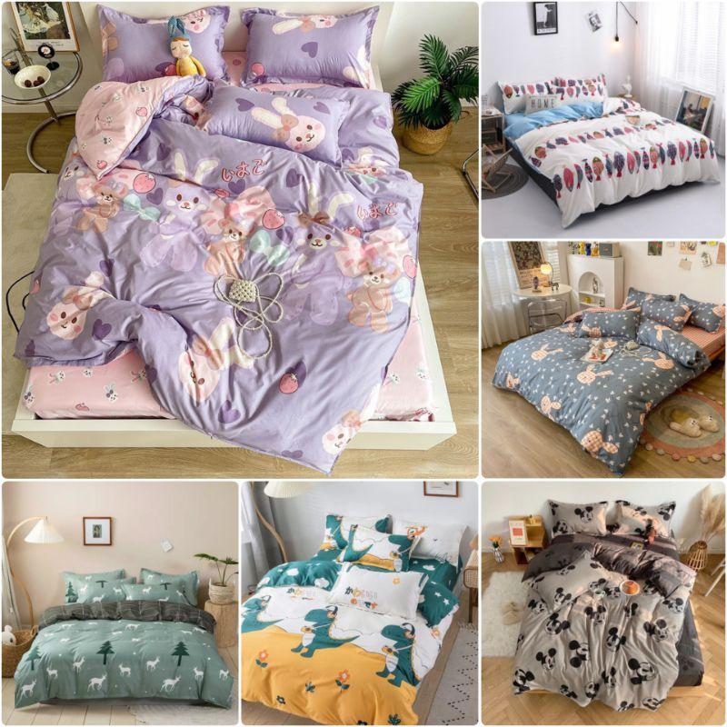 Bộ chăn ga gối thú cưng Cotton Poly cao cấp LEEBedding, chăn ga Hàn Quốc, miễn phí bo chun drap ga giường theo yêu cầu