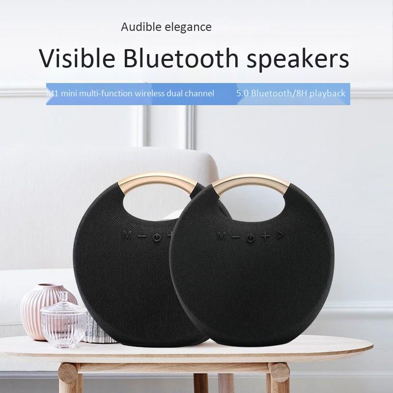 Súng thép nhỏ được cá nhân hóa mới Loa siêu trầm Bluetooth không dây âm thanh nổi Loa di động ngoài trời Âm thanh nhỏ thông minh nhỏ Màu sắc: Đen
