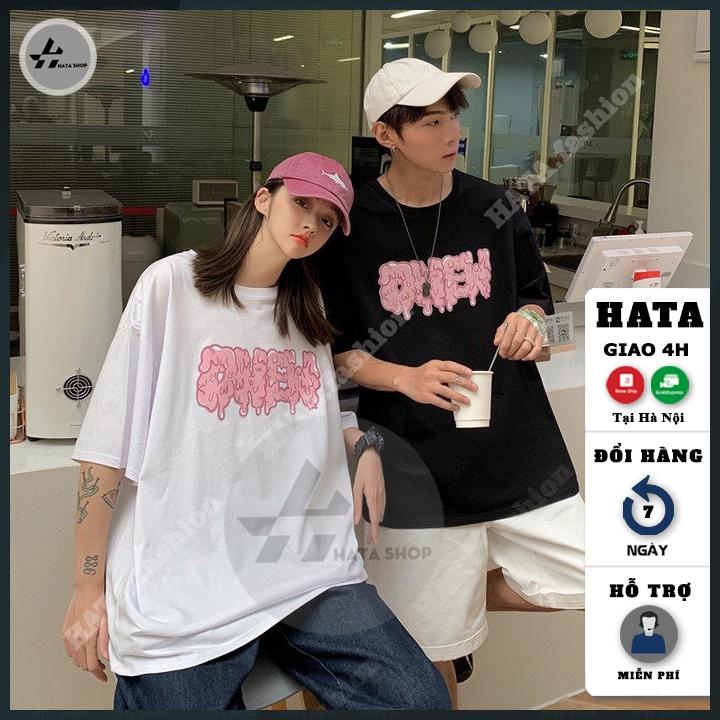 Áo Thun Unisex Nam Nữ, Áo Phông Phom Rộng HATA Fashion Vải Cotton in hình siêu ngầu mã ZQ25