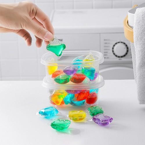 Hộp 30 viên giặt xả quần áo siêu sạch 3in1 Jielian Mengzhu
